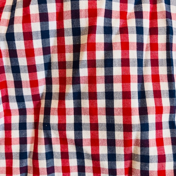 Large Dockers Blue and Red Cross Hatch Button Down Shirt - Picture 2 of 3